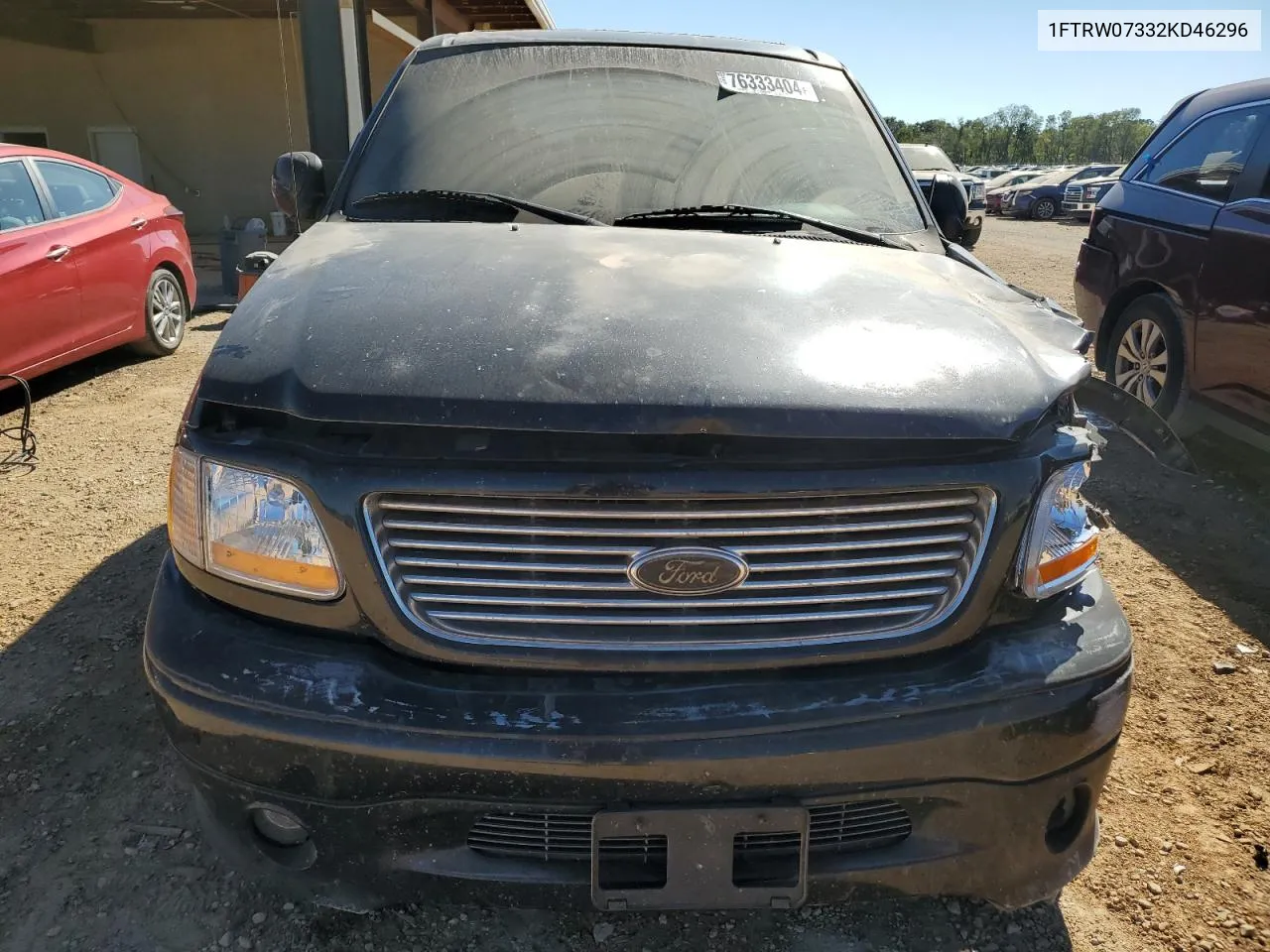 2002 Ford F150 Supercrew Harley Davidson VIN: 1FTRW07332KD46296 Lot: 76333404