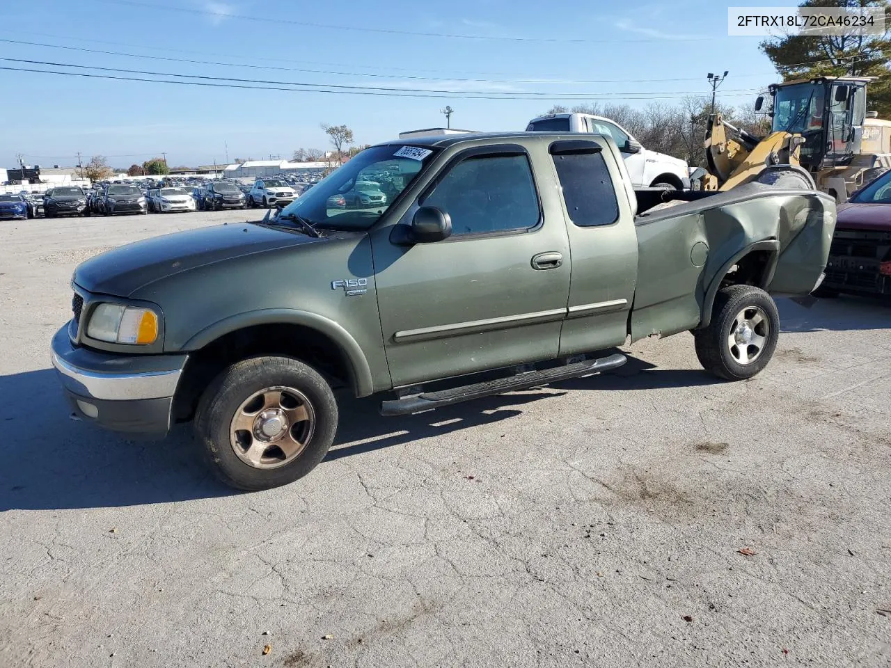 2002 Ford F150 VIN: 2FTRX18L72CA46234 Lot: 76557454