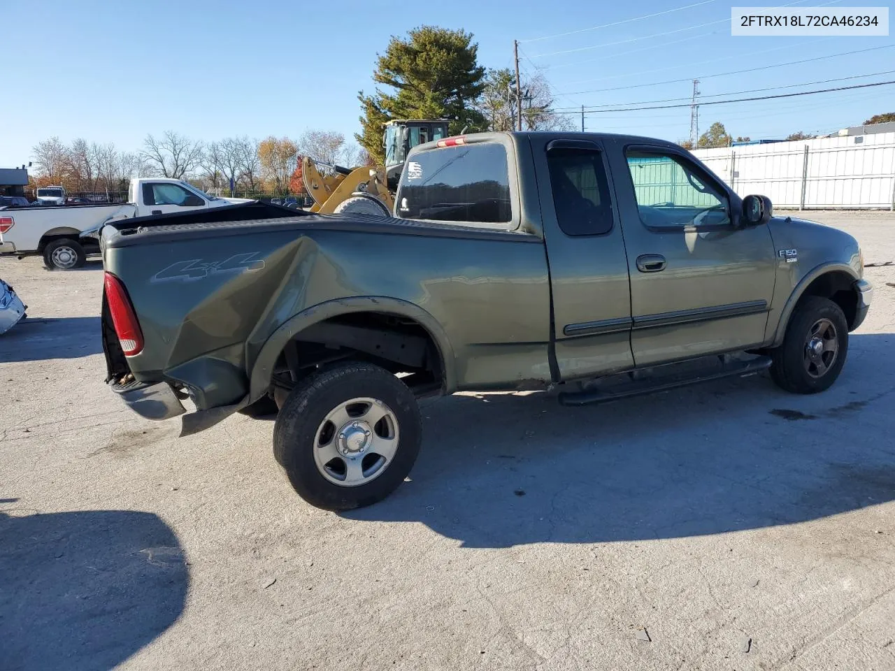 2002 Ford F150 VIN: 2FTRX18L72CA46234 Lot: 76557454