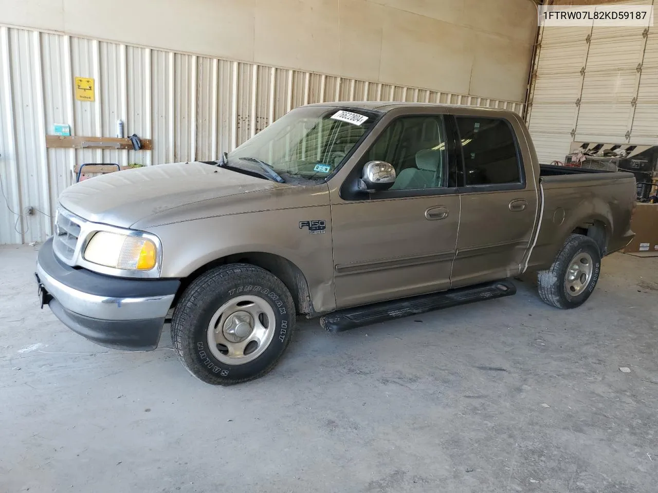 2002 Ford F150 Supercrew VIN: 1FTRW07L82KD59187 Lot: 76622804