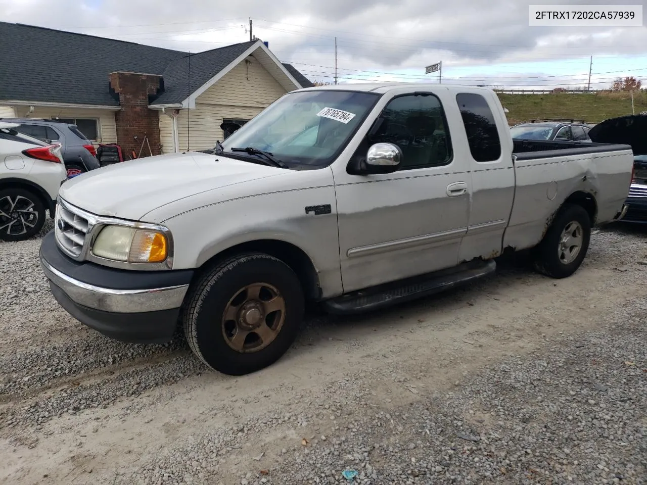 2002 Ford F150 VIN: 2FTRX17202CA57939 Lot: 76765784