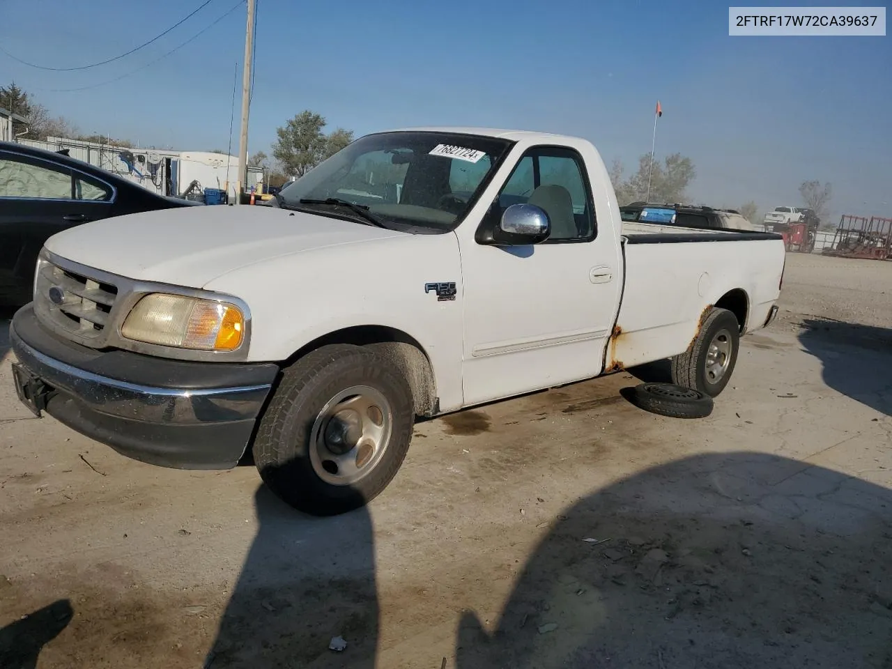 2002 Ford F150 VIN: 2FTRF17W72CA39637 Lot: 76827724