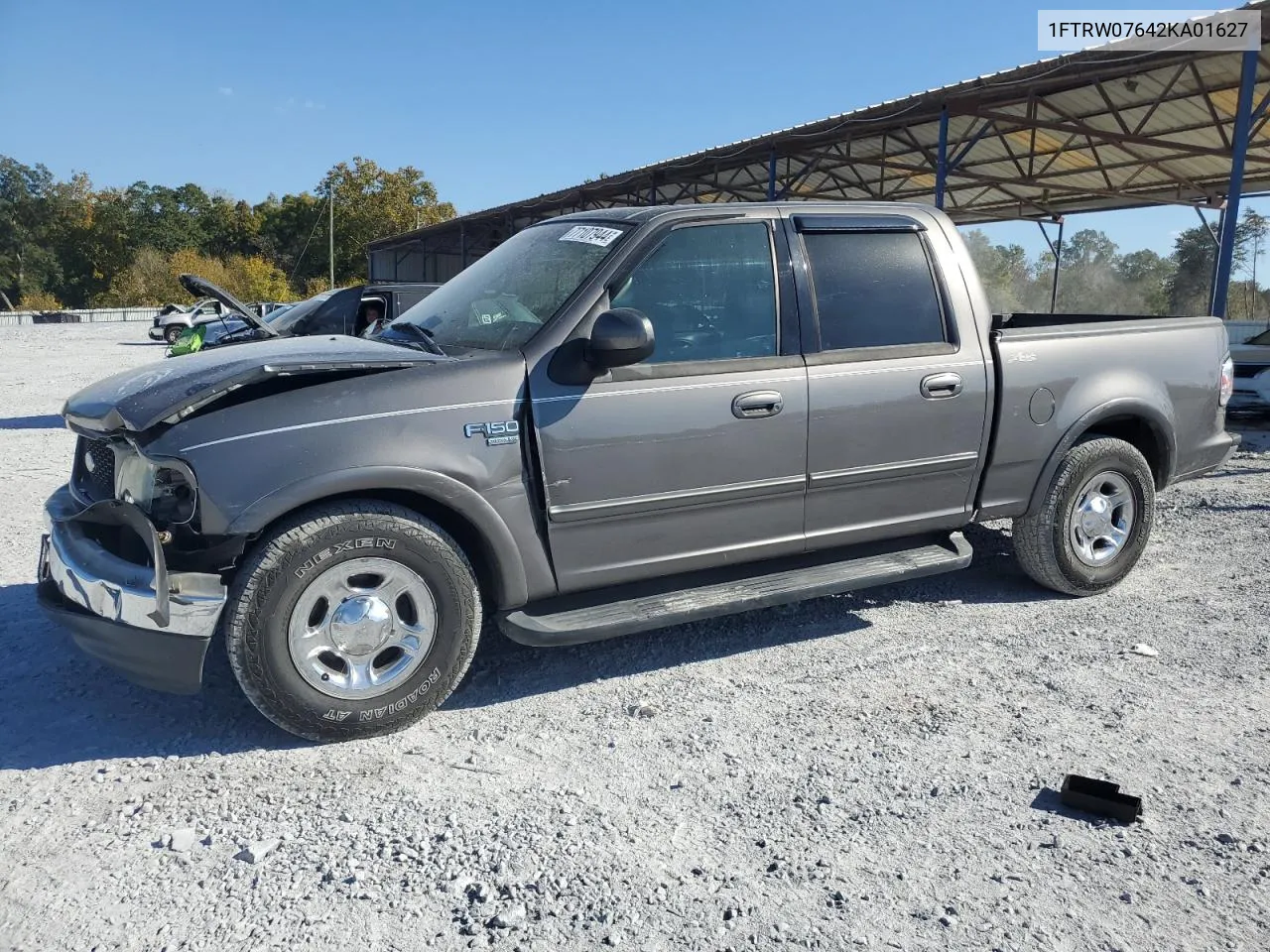 2002 Ford F150 Supercrew VIN: 1FTRW07642KA01627 Lot: 77107944