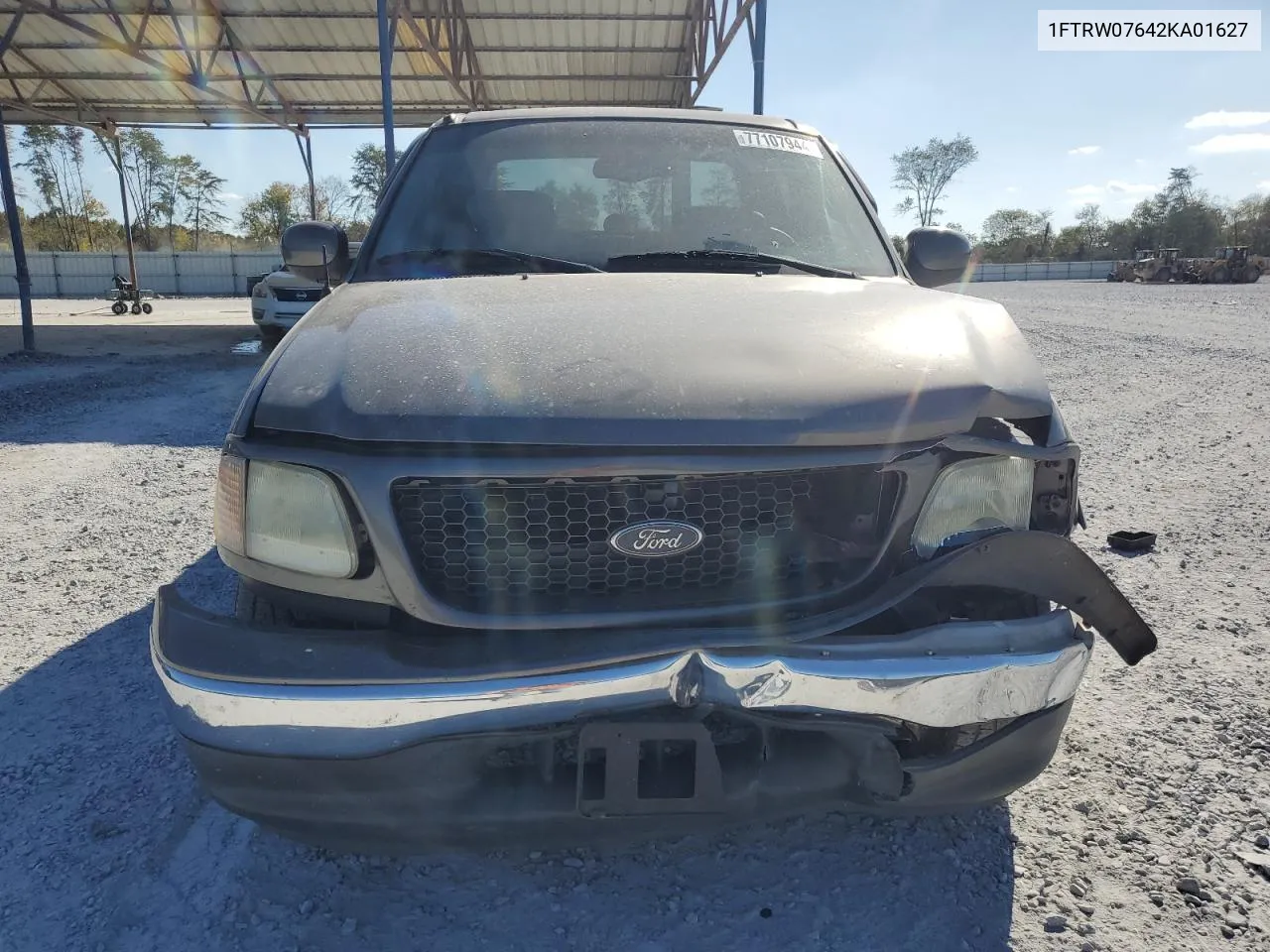 2002 Ford F150 Supercrew VIN: 1FTRW07642KA01627 Lot: 77107944