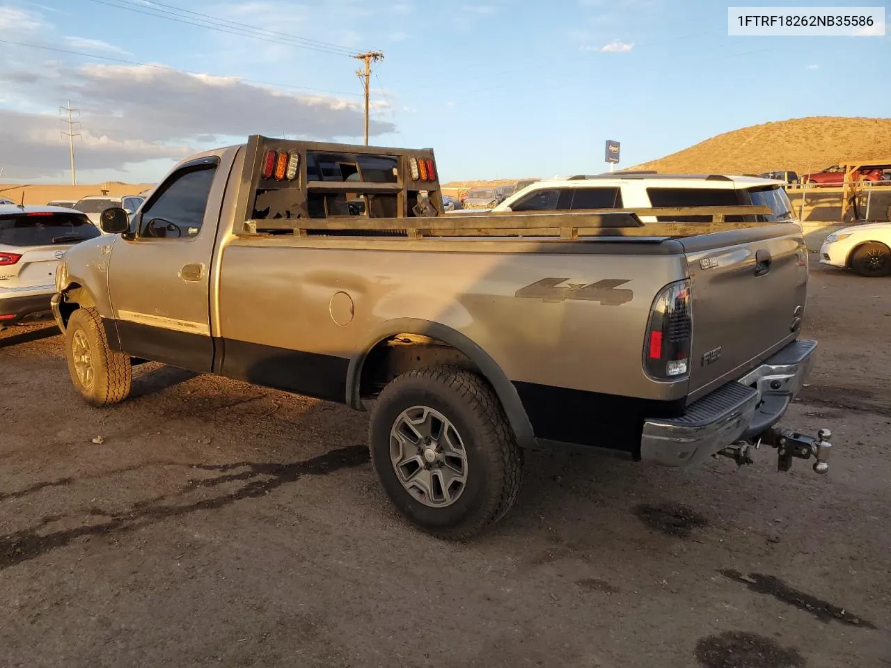 2002 Ford F150 VIN: 1FTRF18262NB35586 Lot: 77114114