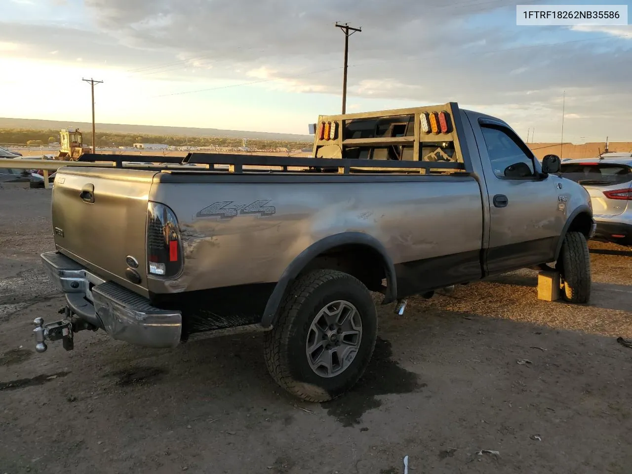 2002 Ford F150 VIN: 1FTRF18262NB35586 Lot: 77114114