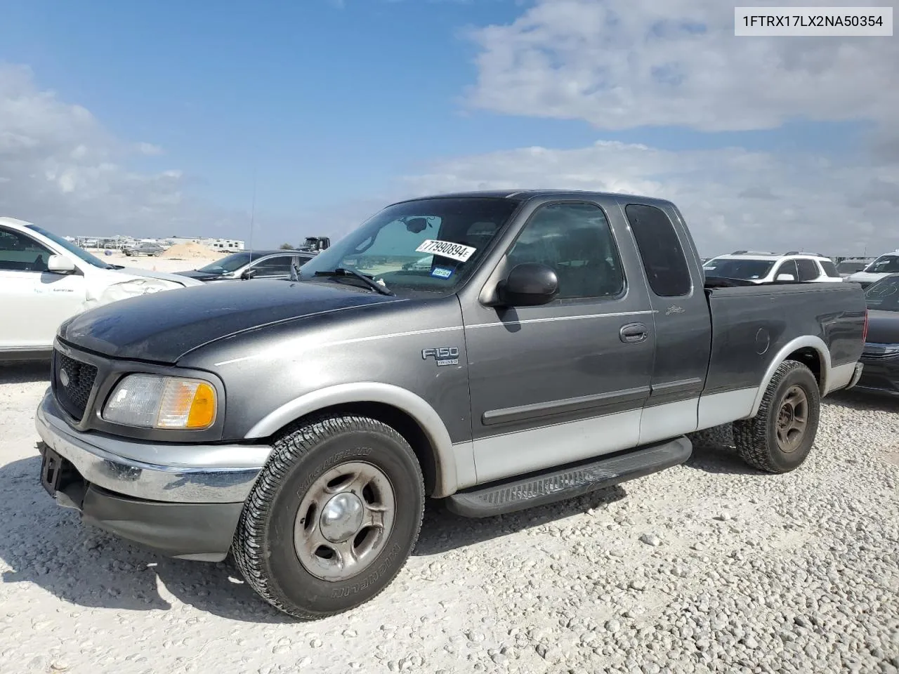 2002 Ford F150 VIN: 1FTRX17LX2NA50354 Lot: 77990894