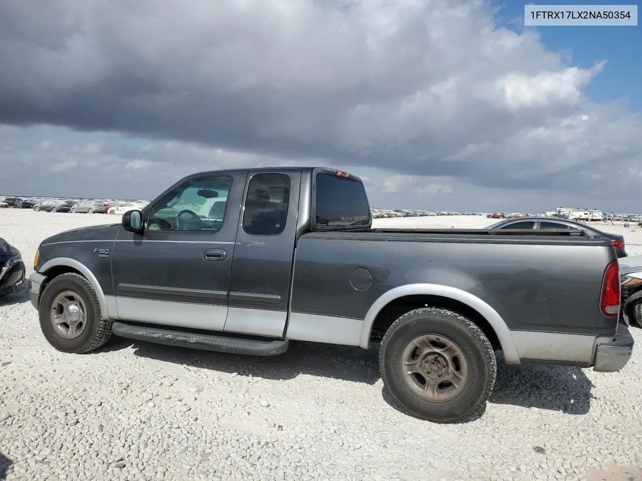 2002 Ford F150 VIN: 1FTRX17LX2NA50354 Lot: 77990894