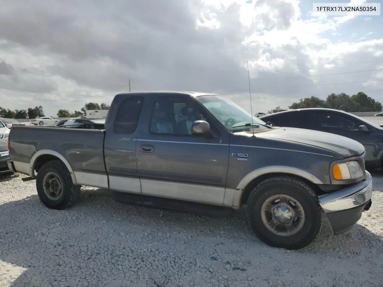 2002 Ford F150 VIN: 1FTRX17LX2NA50354 Lot: 77990894