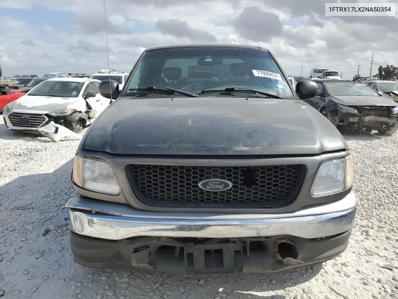 2002 Ford F150 VIN: 1FTRX17LX2NA50354 Lot: 77990894