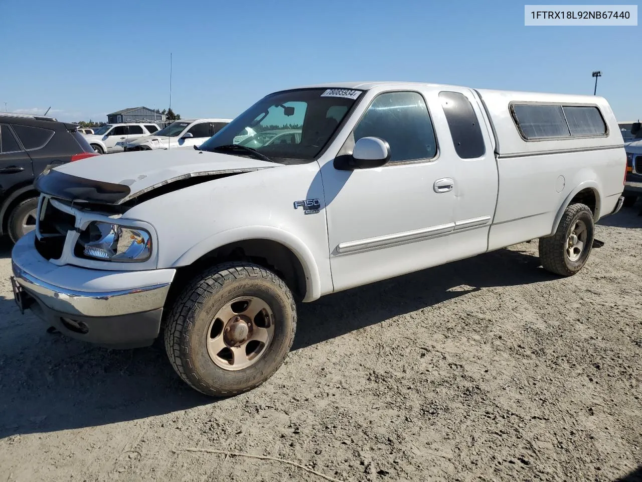 2002 Ford F150 VIN: 1FTRX18L92NB67440 Lot: 78085934