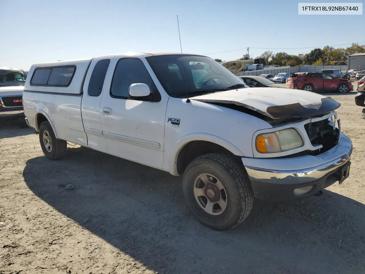 2002 Ford F150 VIN: 1FTRX18L92NB67440 Lot: 78085934