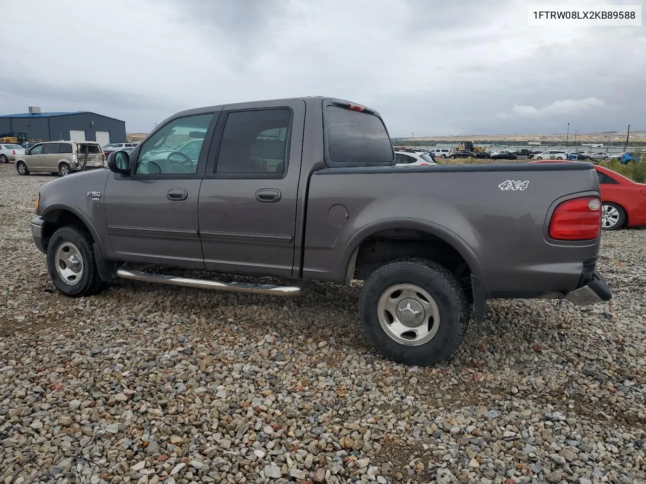 2002 Ford F150 Supercrew VIN: 1FTRW08LX2KB89588 Lot: 78207704