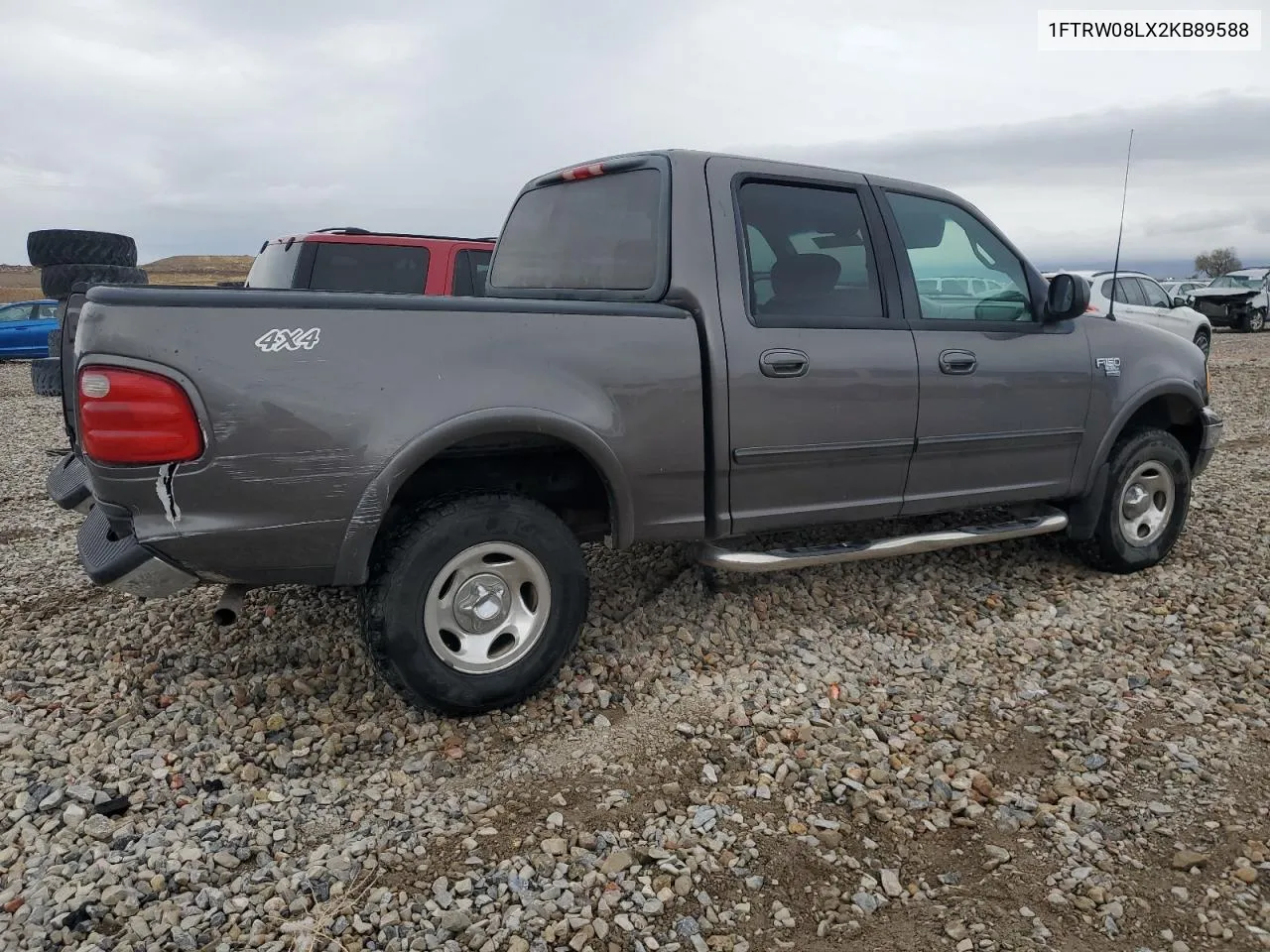 2002 Ford F150 Supercrew VIN: 1FTRW08LX2KB89588 Lot: 78207704