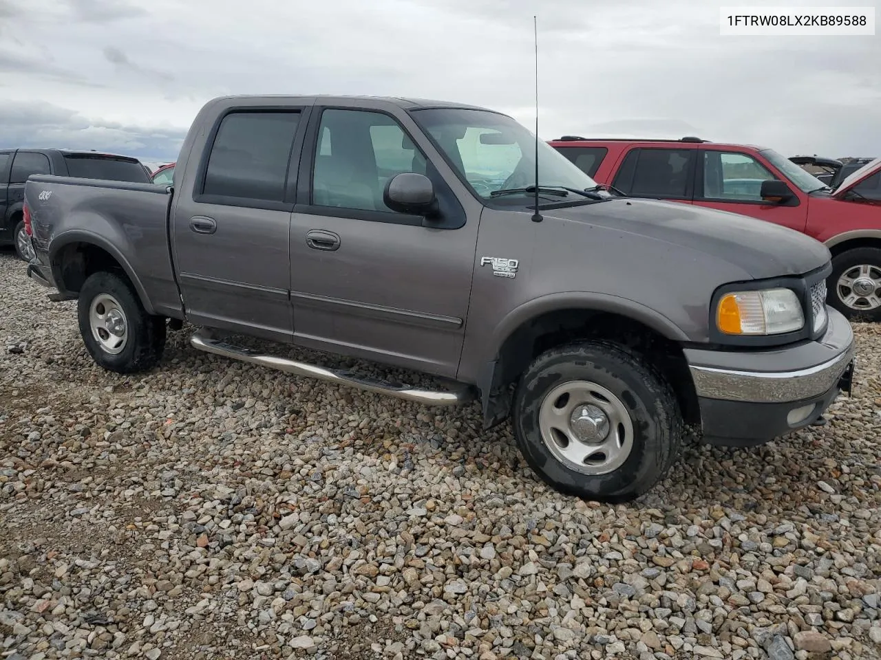 2002 Ford F150 Supercrew VIN: 1FTRW08LX2KB89588 Lot: 78207704