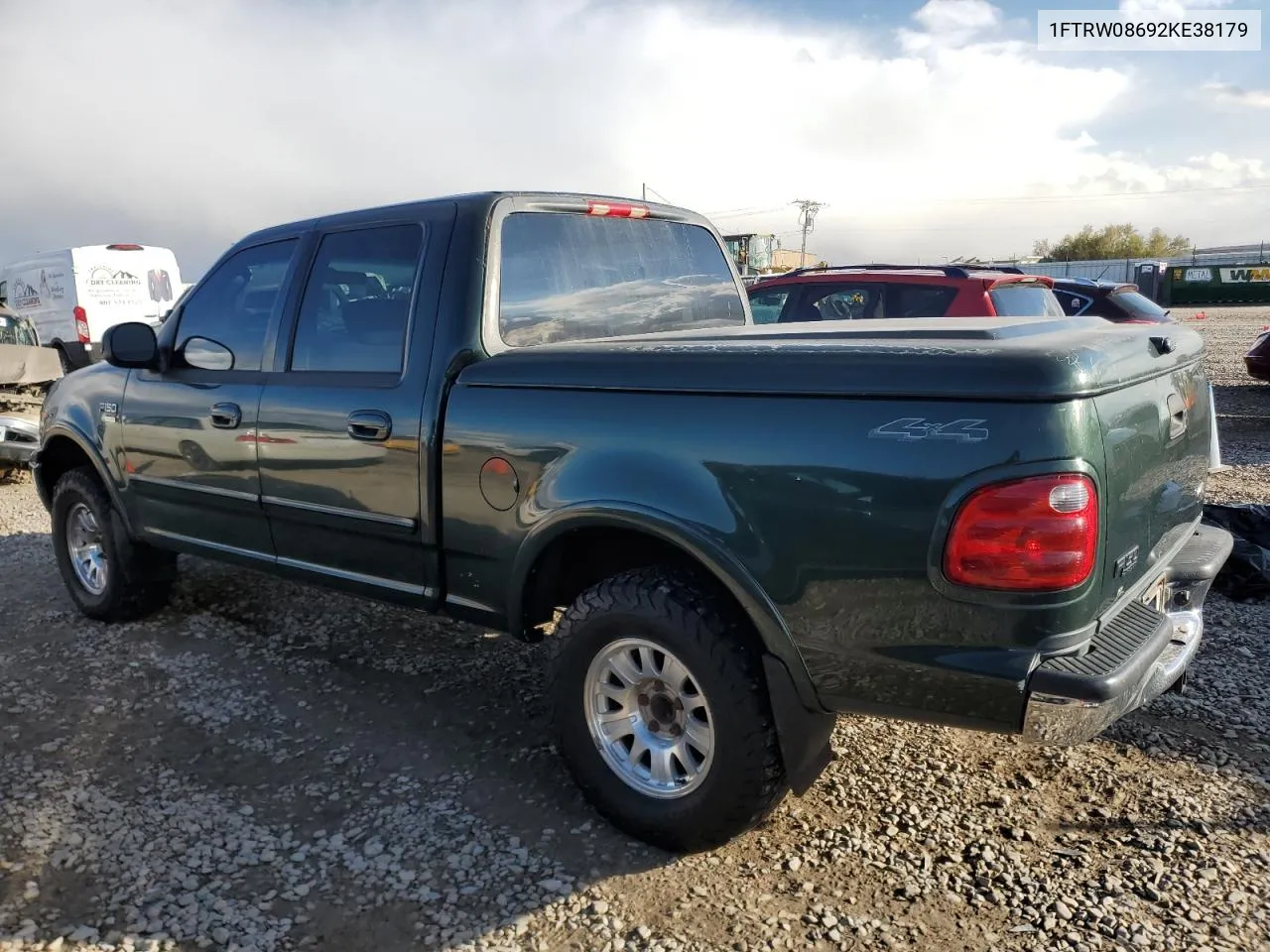 2002 Ford F150 Supercrew VIN: 1FTRW08692KE38179 Lot: 78331034