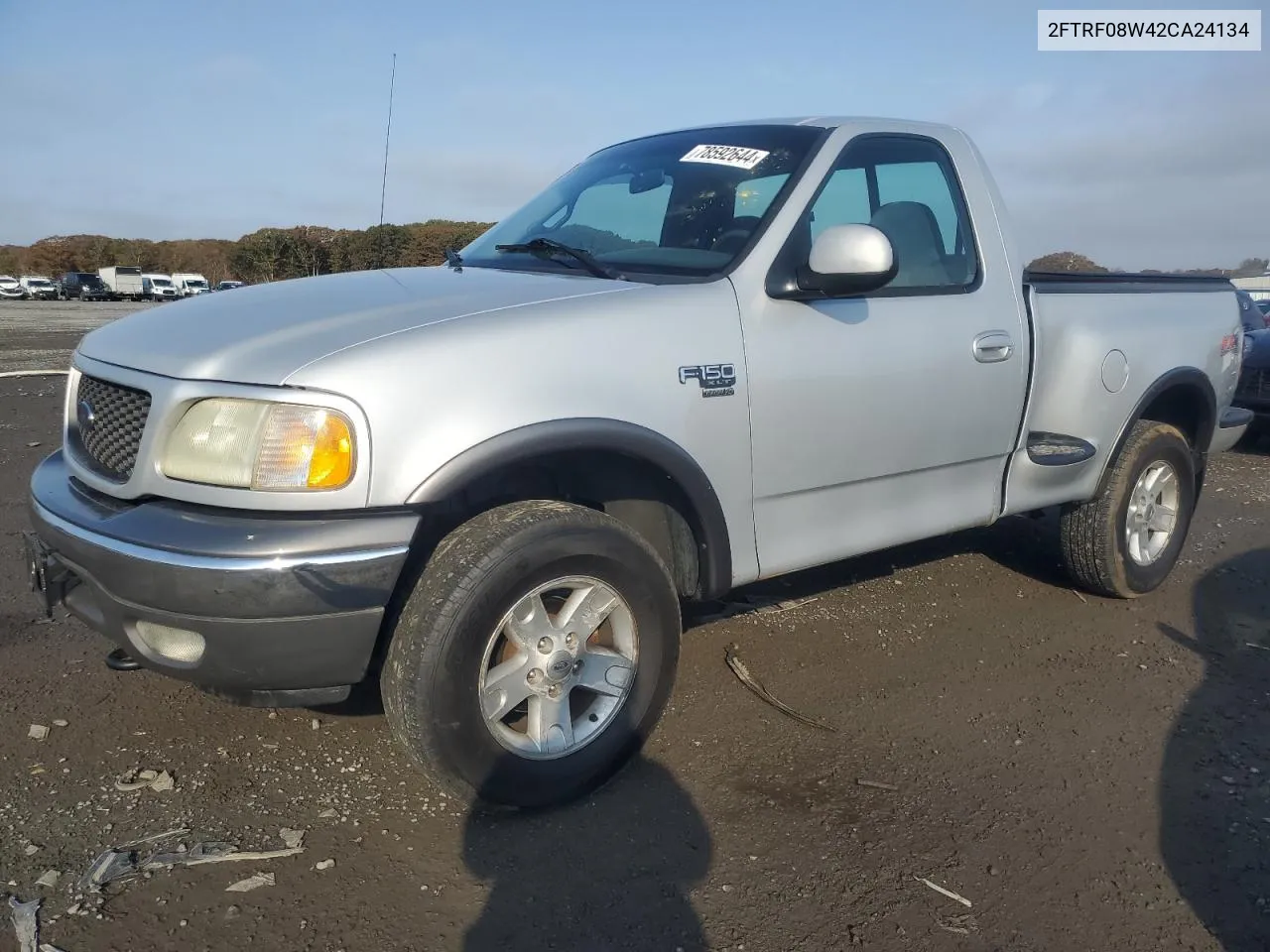 2002 Ford F150 VIN: 2FTRF08W42CA24134 Lot: 78592644