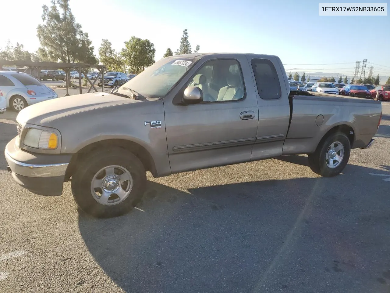 2002 Ford F150 VIN: 1FTRX17W52NB33605 Lot: 78657234