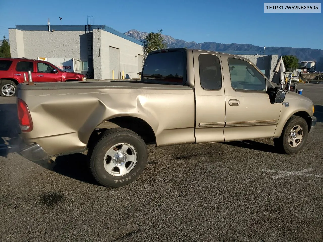 2002 Ford F150 VIN: 1FTRX17W52NB33605 Lot: 78657234