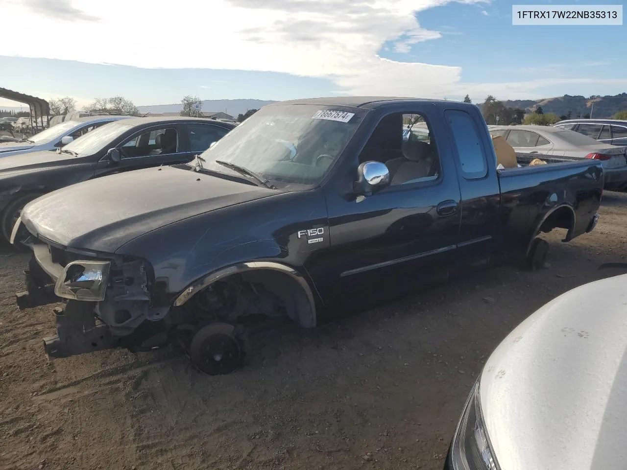 2002 Ford F150 VIN: 1FTRX17W22NB35313 Lot: 78667574