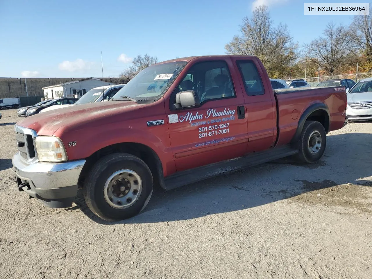 1FTNX20L92EB36964 2002 Ford F250 Super Duty