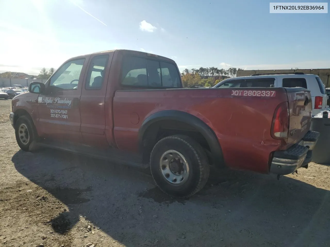 1FTNX20L92EB36964 2002 Ford F250 Super Duty