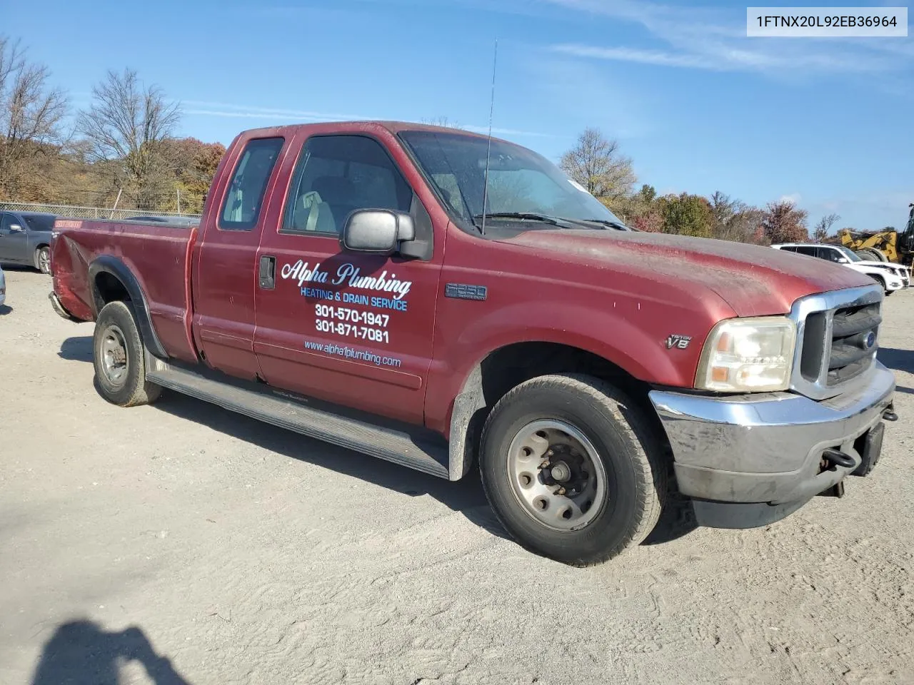 1FTNX20L92EB36964 2002 Ford F250 Super Duty