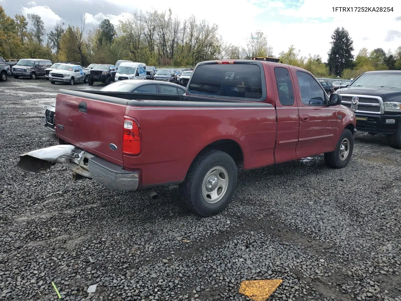 2002 Ford F150 VIN: 1FTRX17252KA28254 Lot: 78759864