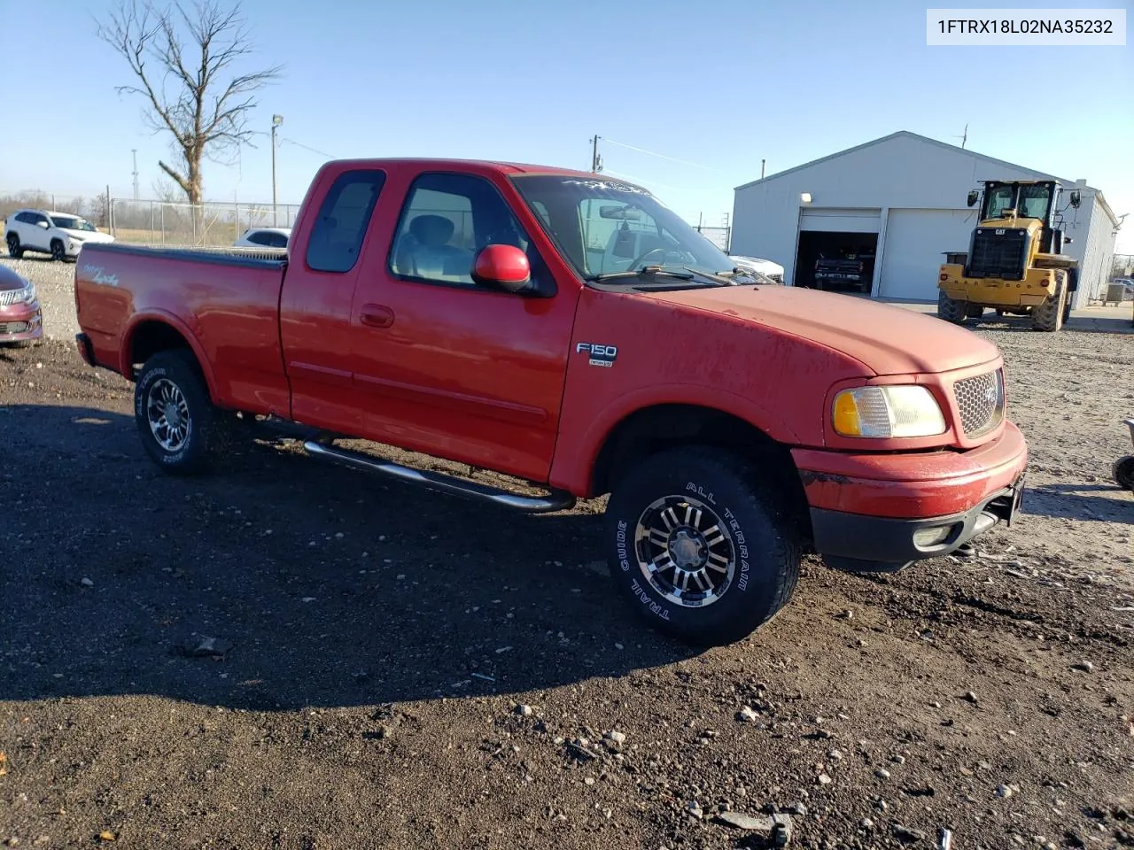 2002 Ford F150 VIN: 1FTRX18L02NA35232 Lot: 78961754