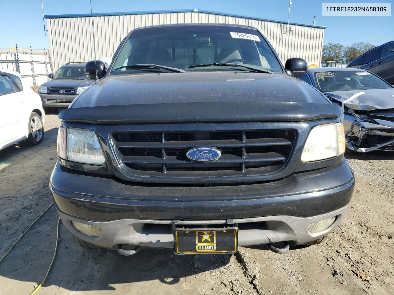 2002 Ford F150 VIN: 1FTRF18232NA58109 Lot: 79080674