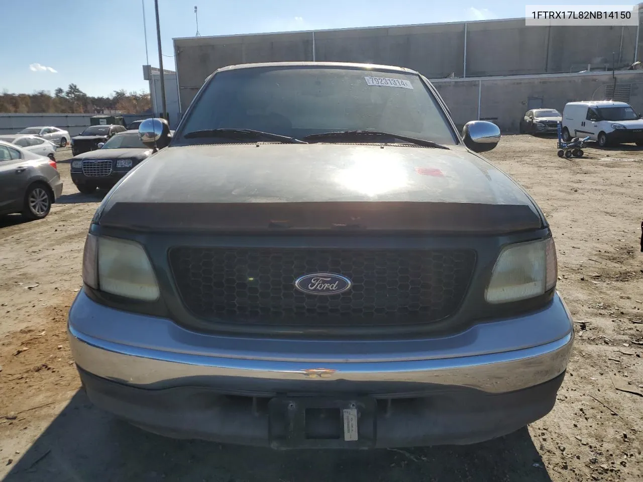 2002 Ford F150 VIN: 1FTRX17L82NB14150 Lot: 79231314