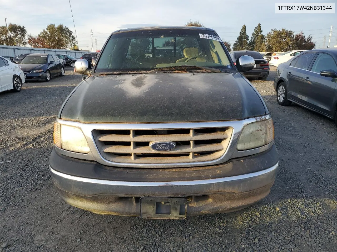 2002 Ford F150 VIN: 1FTRX17W42NB31344 Lot: 79356904