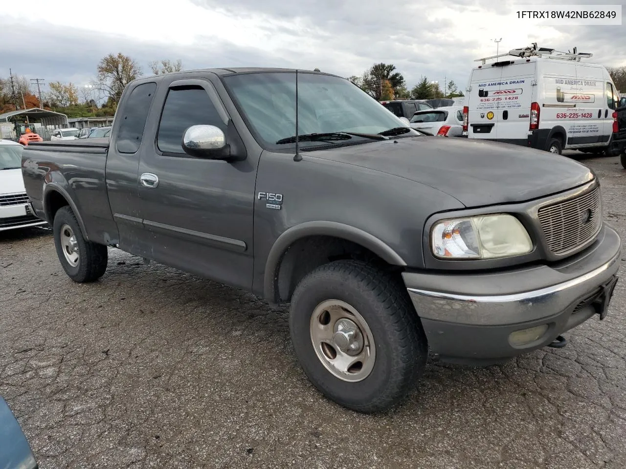 2002 Ford F150 VIN: 1FTRX18W42NB62849 Lot: 79458454