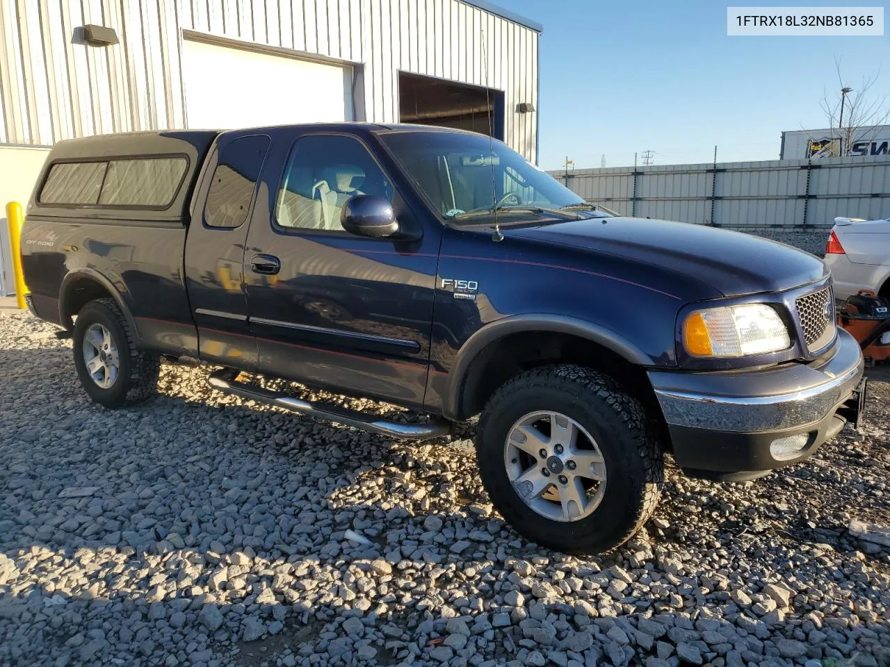 2002 Ford F150 VIN: 1FTRX18L32NB81365 Lot: 79603914