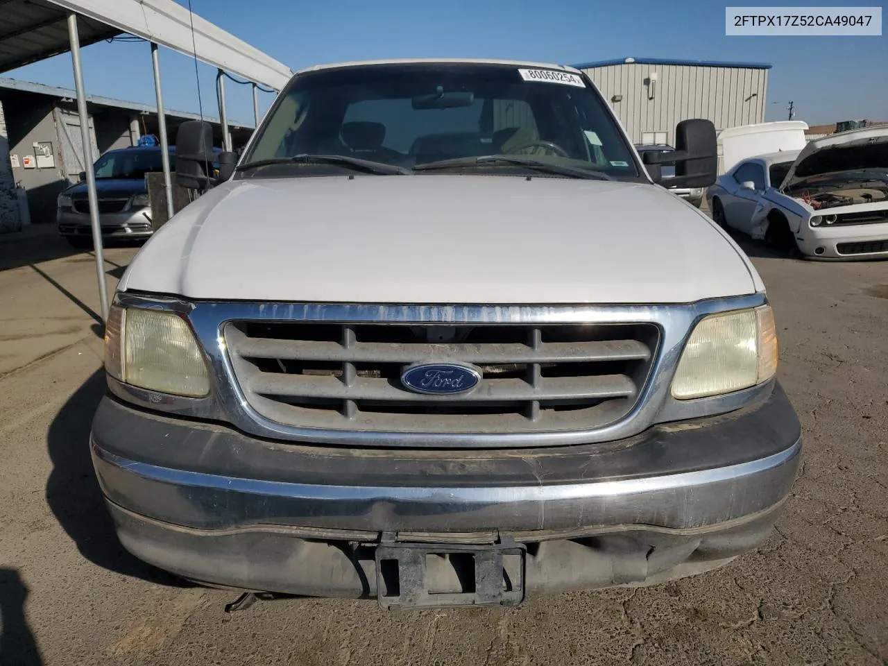 2002 Ford F150 VIN: 2FTPX17Z52CA49047 Lot: 80060254