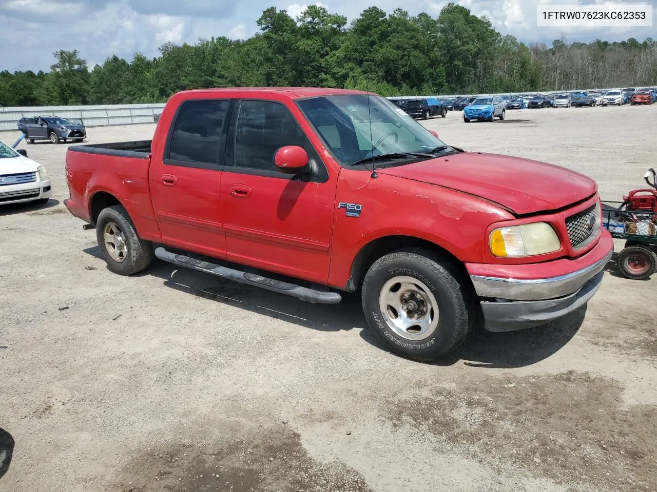 2003 Ford F150 Supercrew VIN: 1FTRW07623KC62353 Lot: 63618214