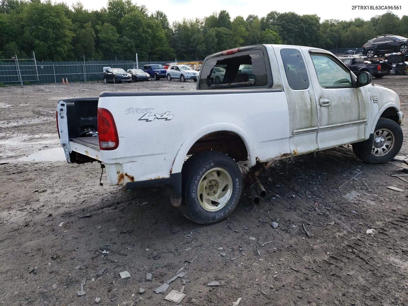 2003 Ford F150 VIN: 2FTRX18L63CA96561 Lot: 65328494