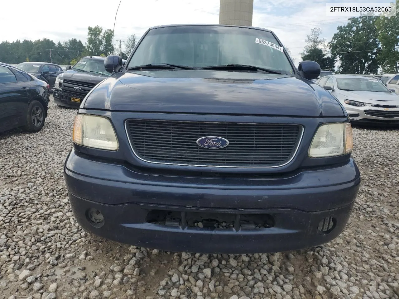 2003 Ford F150 VIN: 2FTRX18L53CA52065 Lot: 65375044