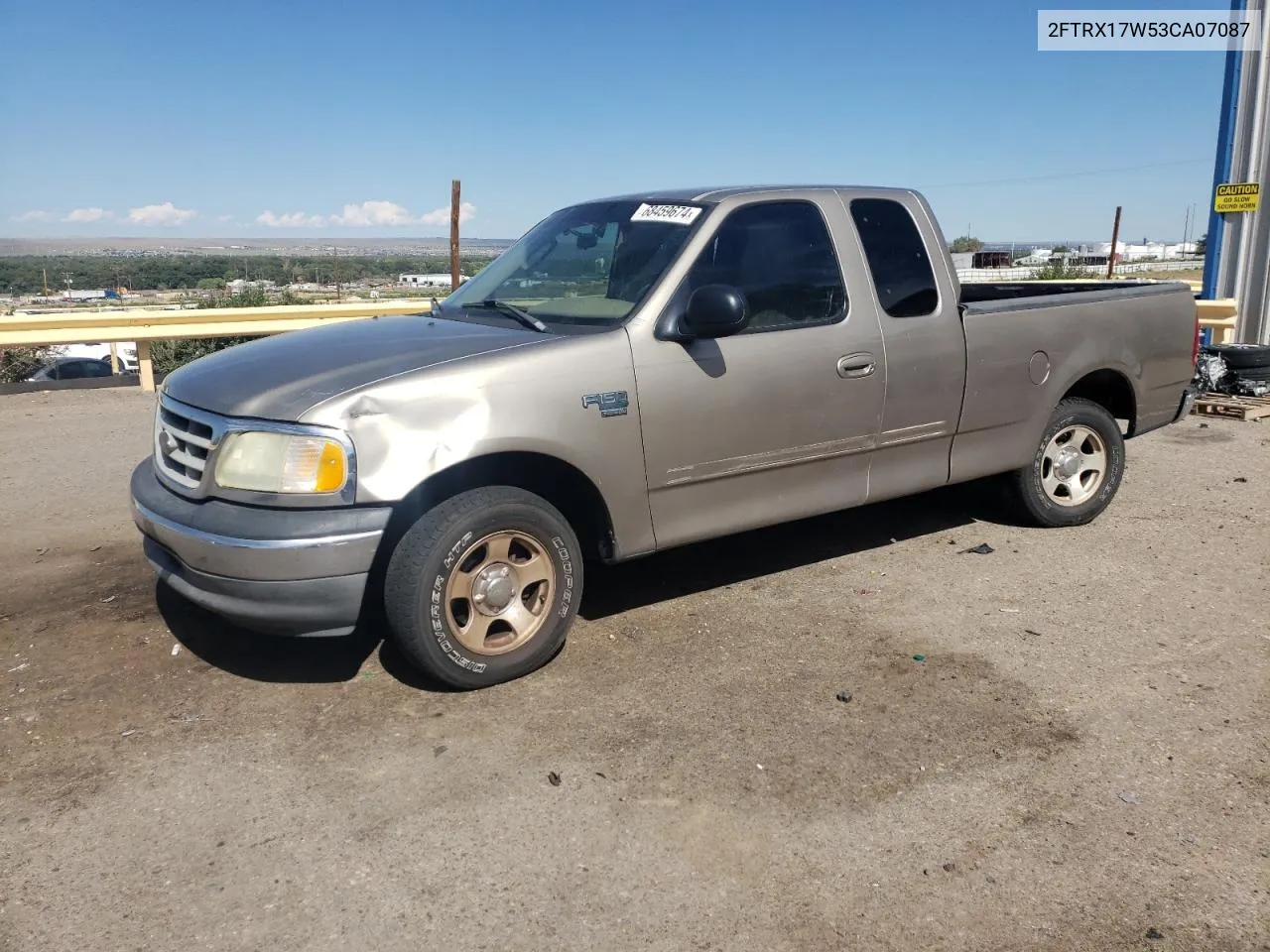 2003 Ford F150 VIN: 2FTRX17W53CA07087 Lot: 68459674