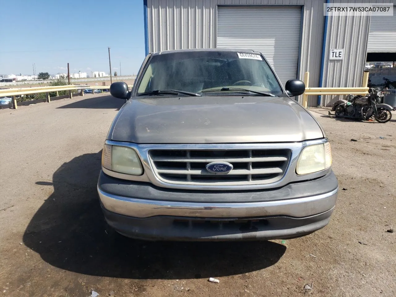 2003 Ford F150 VIN: 2FTRX17W53CA07087 Lot: 68459674