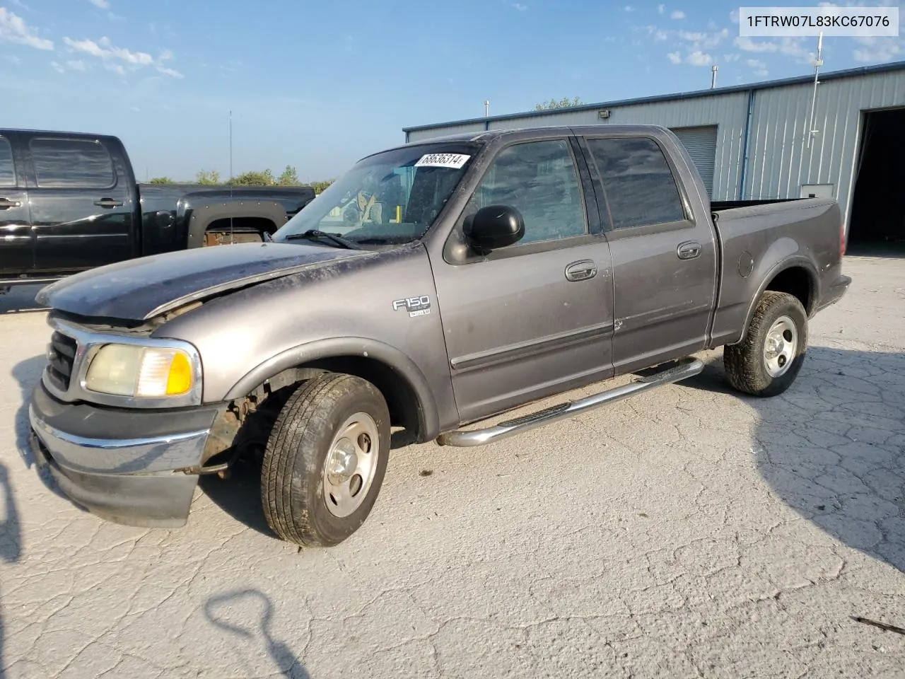 2003 Ford F150 Supercrew VIN: 1FTRW07L83KC67076 Lot: 68636314