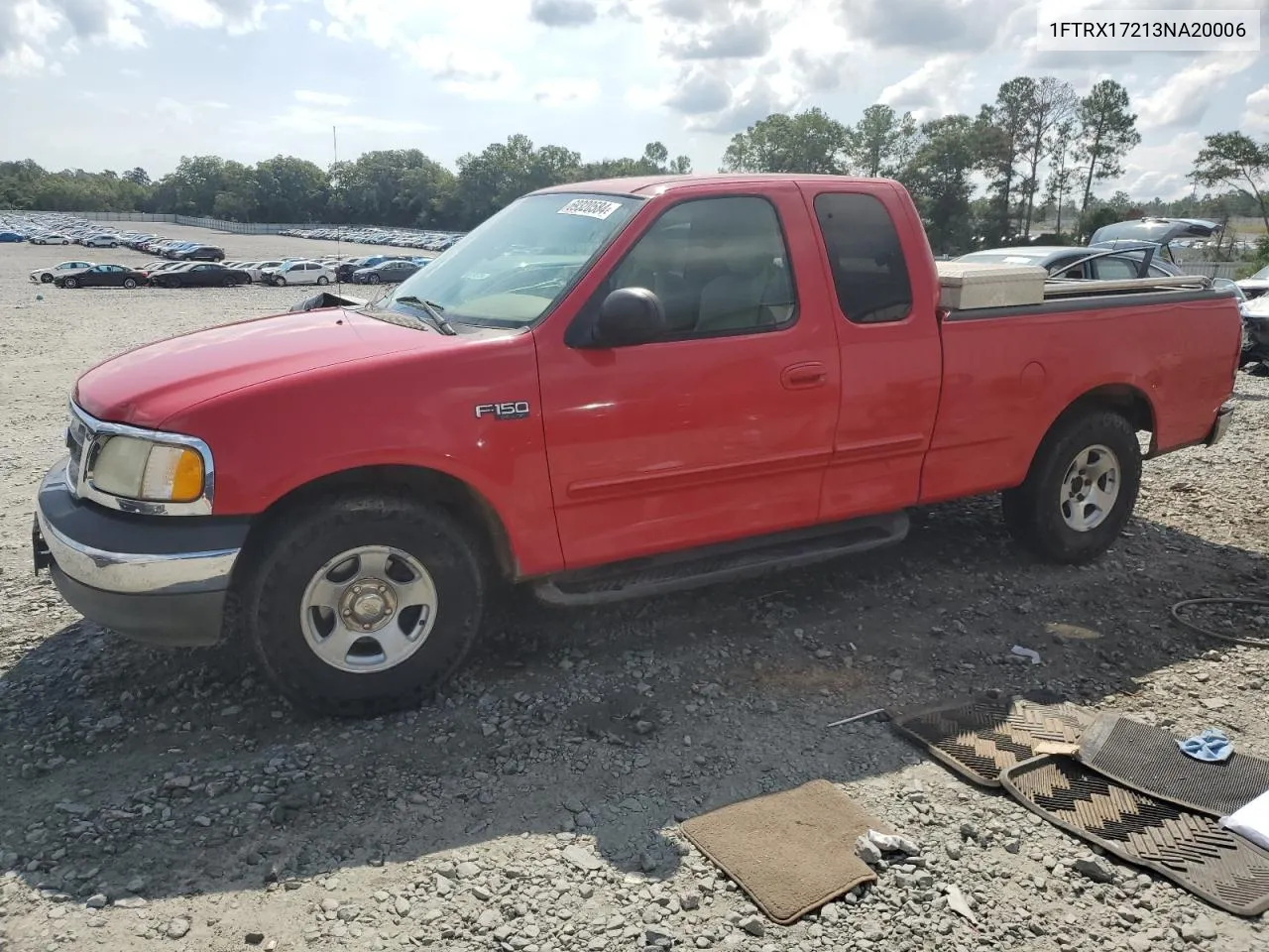 2003 Ford F150 VIN: 1FTRX17213NA20006 Lot: 69320584