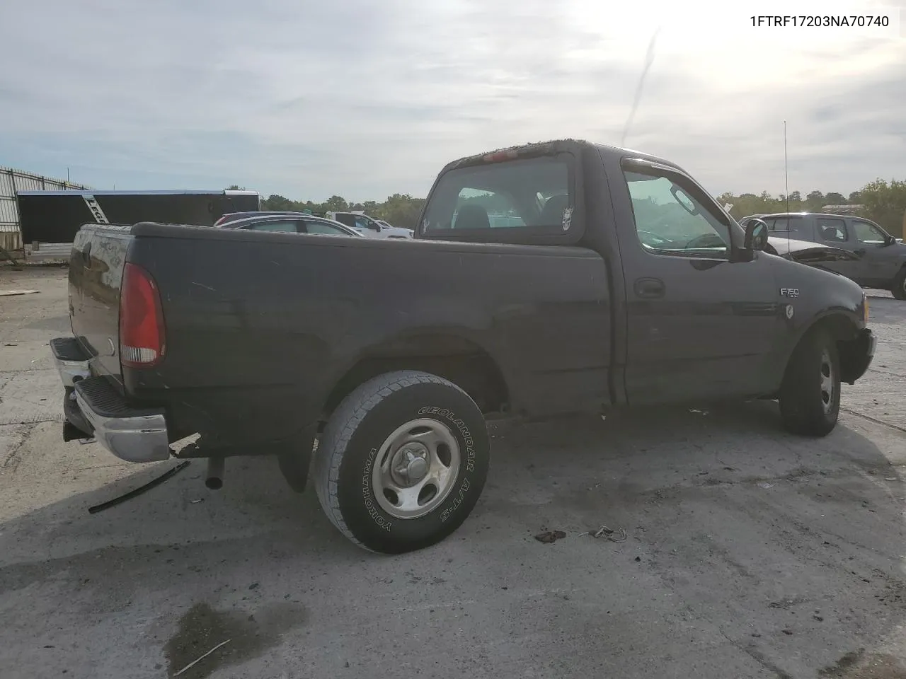 2003 Ford F150 VIN: 1FTRF17203NA70740 Lot: 69919684