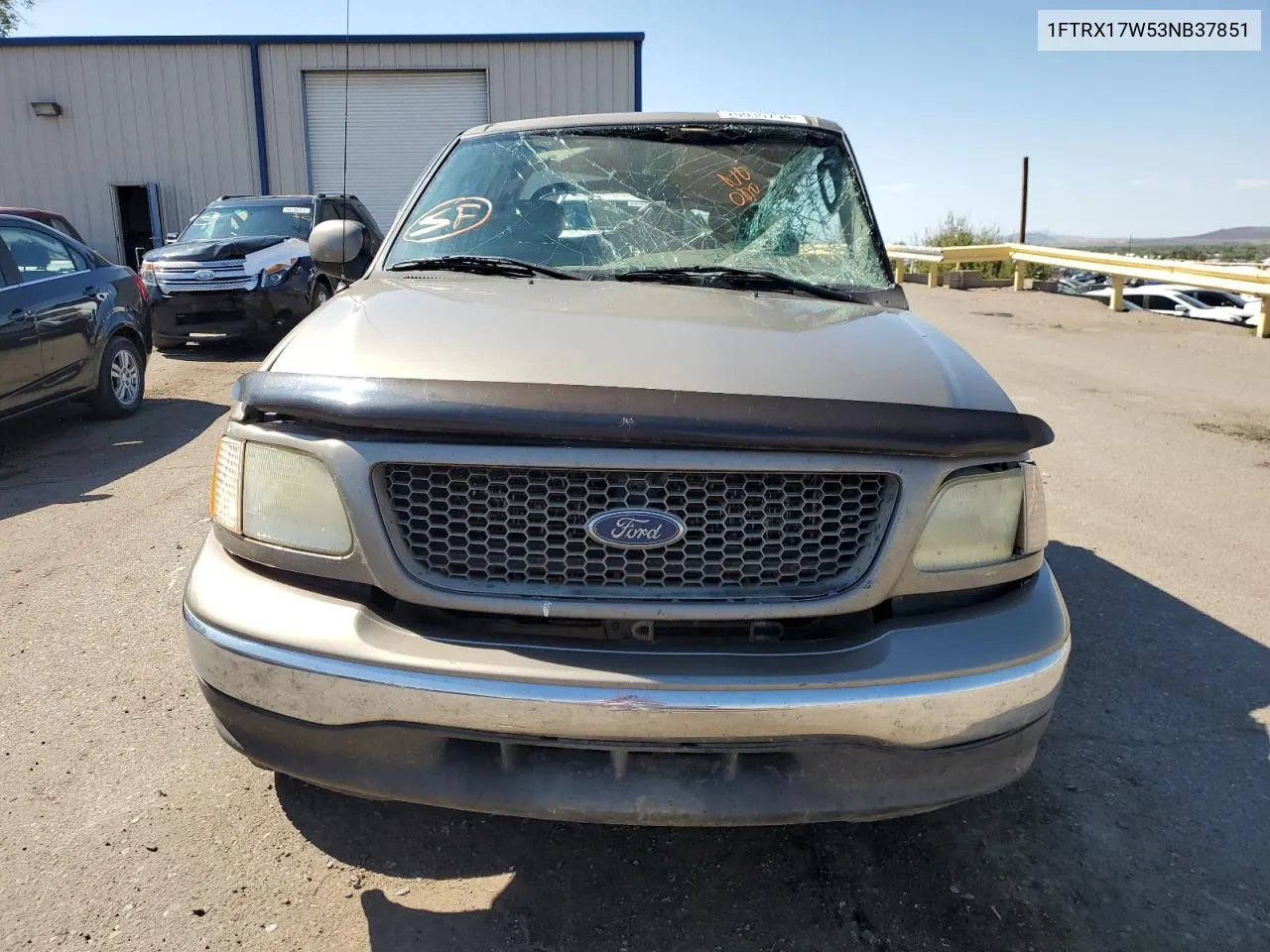 2003 Ford F150 VIN: 1FTRX17W53NB37851 Lot: 70030794