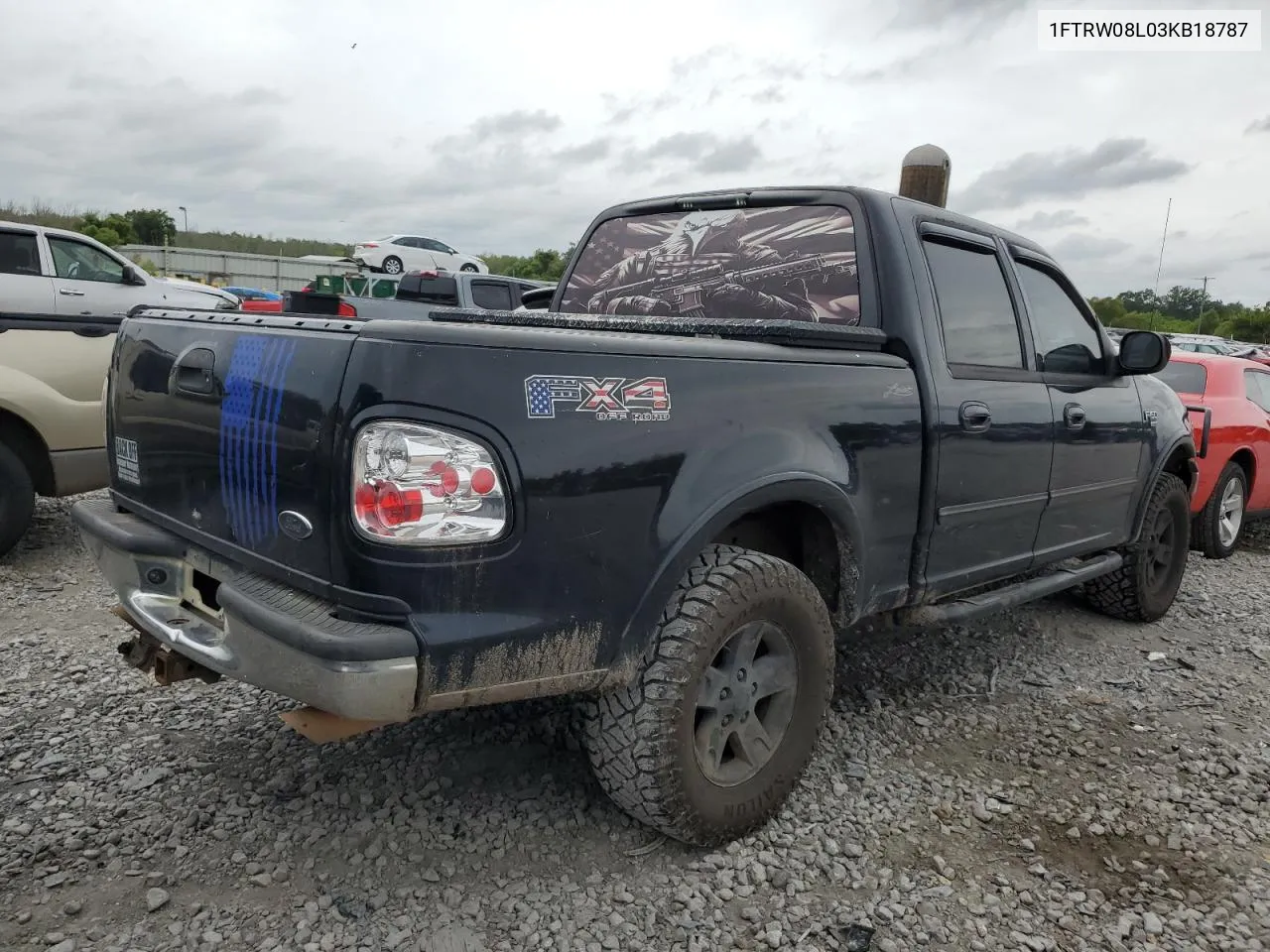 1FTRW08L03KB18787 2003 Ford F150 Supercrew