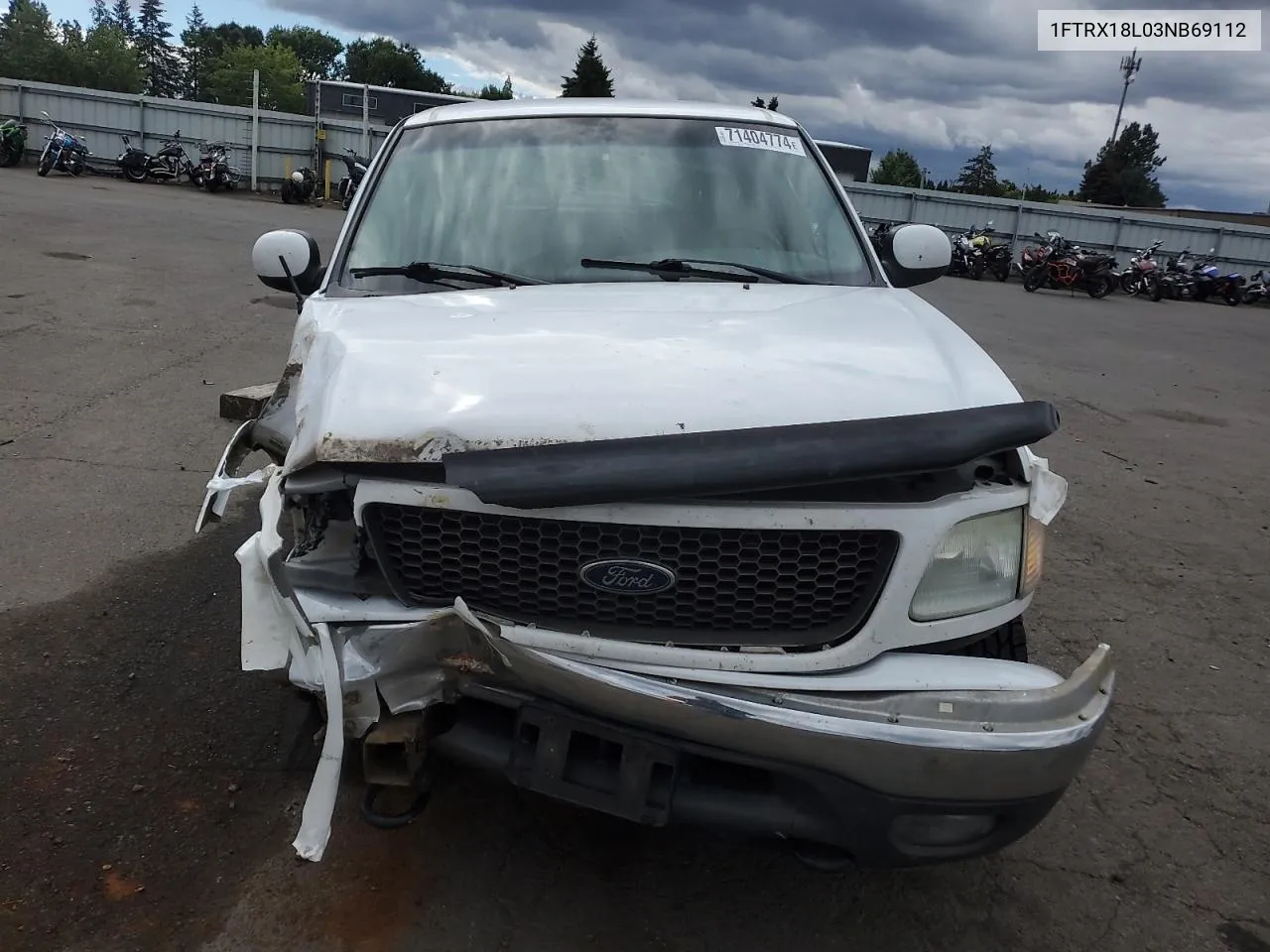 2003 Ford F150 VIN: 1FTRX18L03NB69112 Lot: 71404774