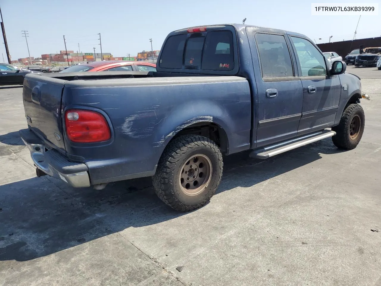 2003 Ford F150 Supercrew VIN: 1FTRW07L63KB39399 Lot: 71749304