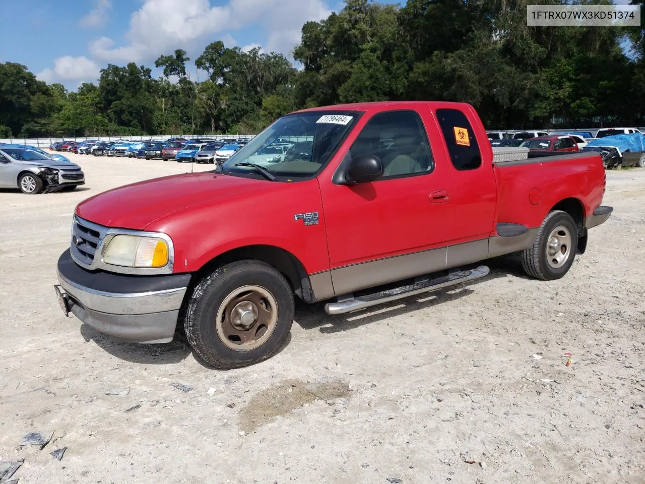 1FTRX07WX3KD51374 2003 Ford F150