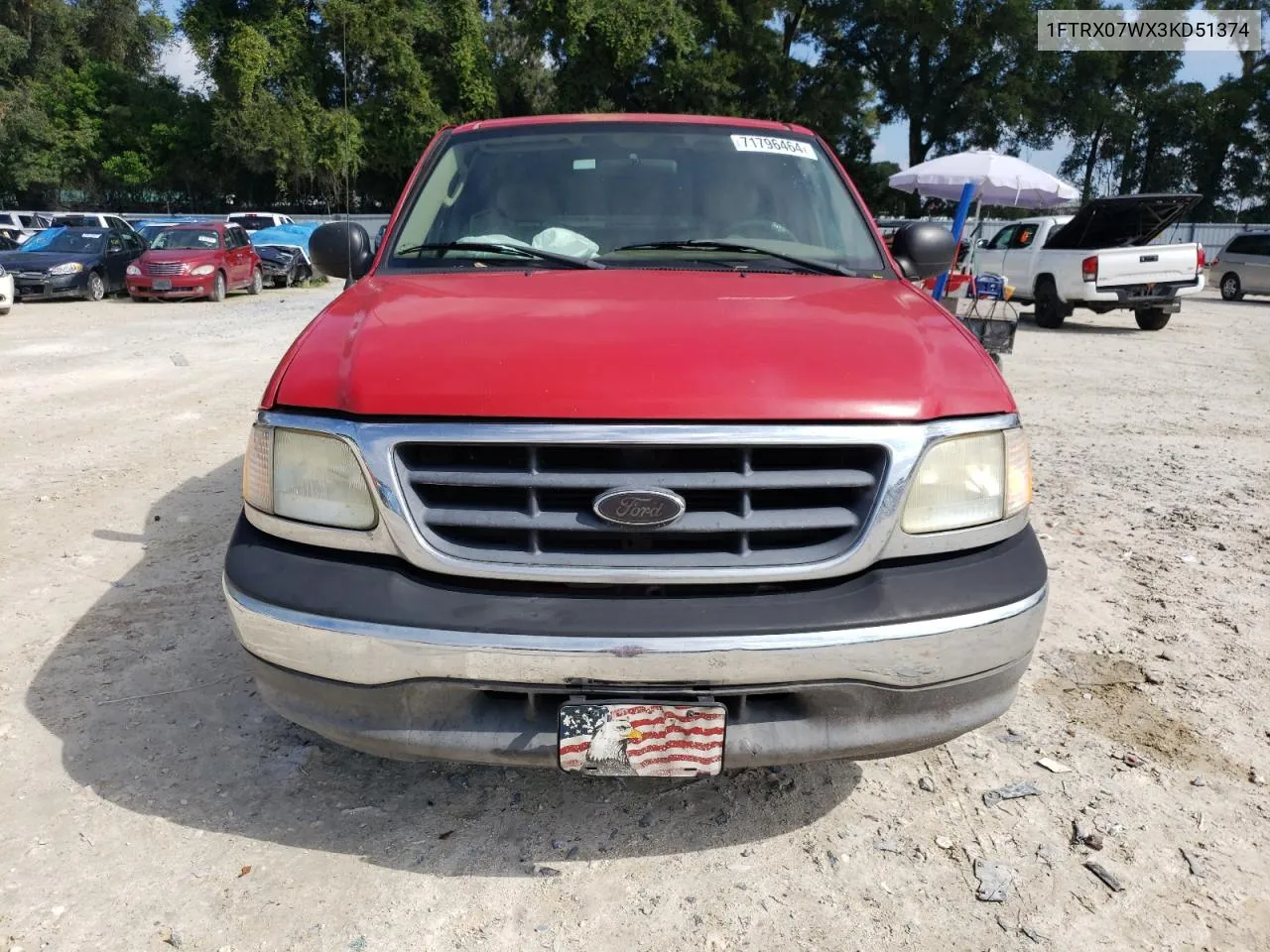 1FTRX07WX3KD51374 2003 Ford F150