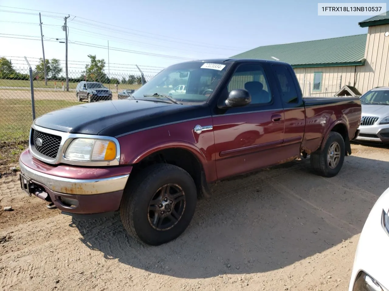 2003 Ford F150 VIN: 1FTRX18L13NB10537 Lot: 72020334